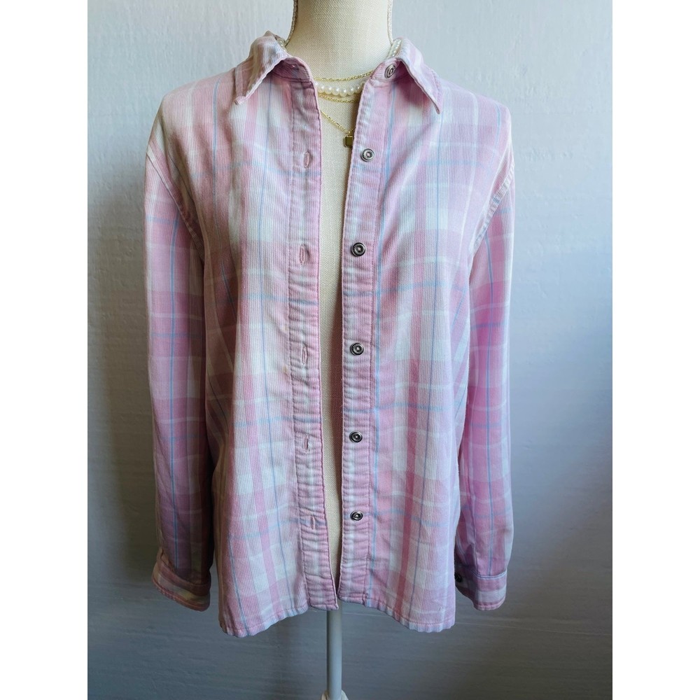 Light Pink Alfred Dunner Corduroy Flannel Size Small